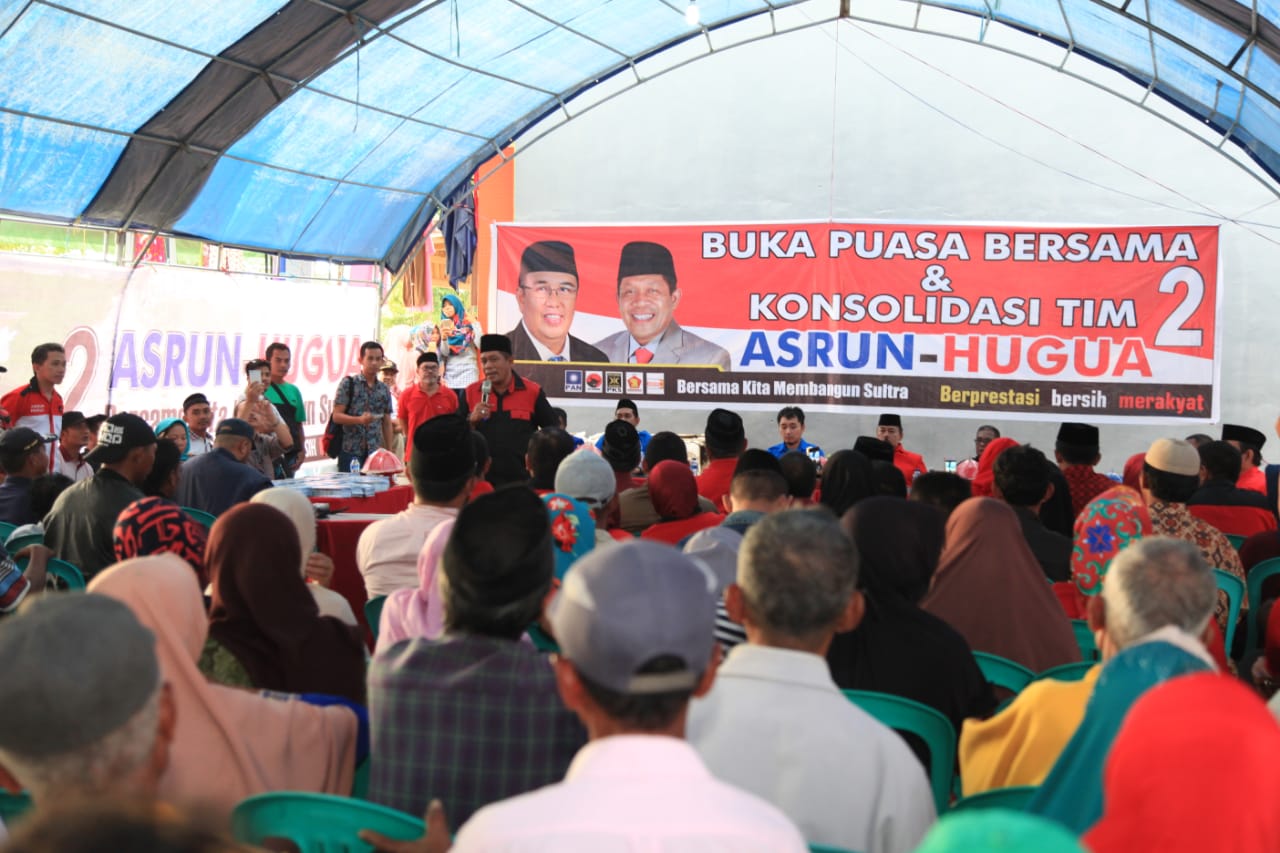 Sambangi Relawan Berkah di Muna, Hugua Paparkan Tujuh Program Penting Melalui Sultra Emas