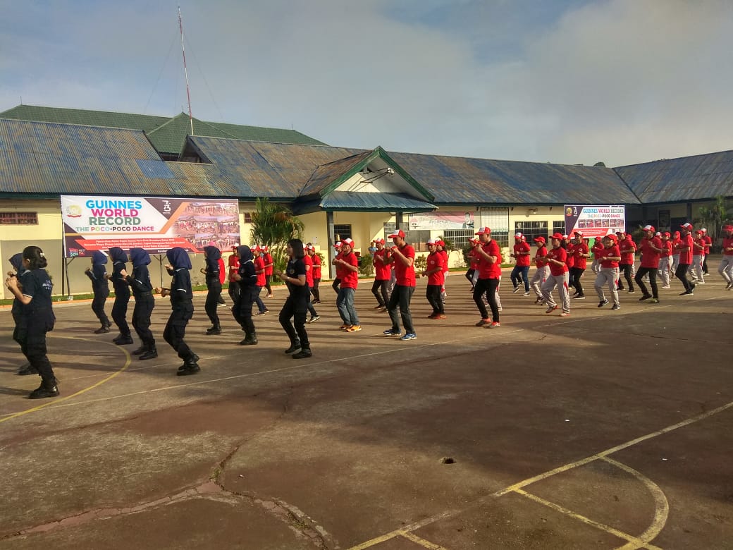 Pecahkan Rekor Muri, Tiga Lapas di Kendari Gelar Senam Poco-poco