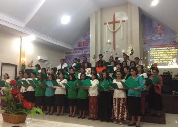 Suka Cita Natal, Ratusan Jemaat Hadiri Perayaan Natal Gereja Kibaid Kendari