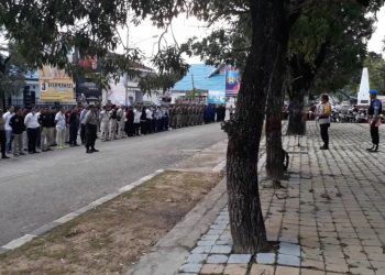 Polres Muna Gelar Apel Bersama Pengamanan Malam Pergantian Tahun
