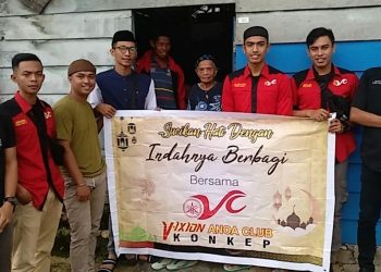 Tak Hanya Hobi Touring, VAC Konkep Juga Gemar Berbagi