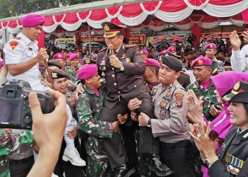Pesta Rakyat Meriahkan Peringatan HUT Bhyangkara ke-73 di Polres Pelabuhan Belawan