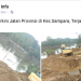 Pipa PDAM di Rawua Bocor, Kendaraan Trans Sulawesi Terhambat
