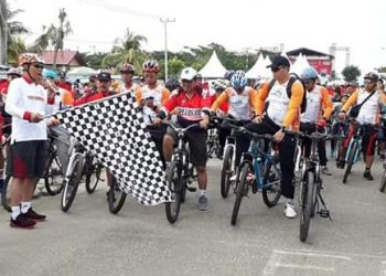 Ratusan Peserta Mekongga Fun Bike Meambo Meriahkan HUT RI