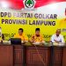 Awal Oktober, DPD I Golkar Lampung Buka Penjaringan Cakada