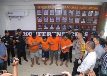 Polisi Ringkus Empat Pelaku Pencurian Uang Rp1,6 Miliar di Parkiran Kantor Gubernur Sumut