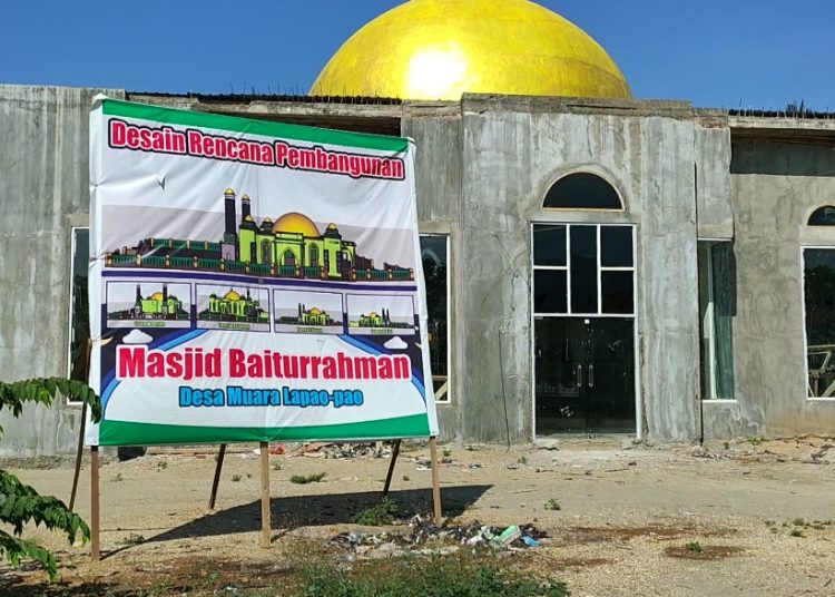 Masjid Baiturrahman di Desa Muara Lapao-pao yang dibangun PT. WIL.