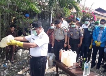 Polres Muna Musnahkan BB Hasil Operasi KKYD