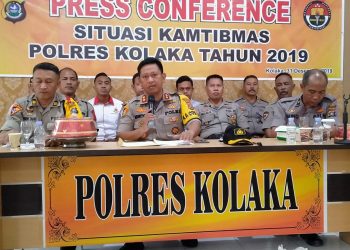 Polres Kolaka Tangani 240 Kasus di 2019, Tindak Pidana Penganiayaan Mendominasi