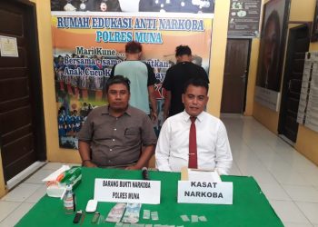 Polres Muna Bekuk Dua Pengedar Narkoba