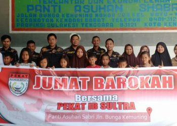 Giat Awal Tahun, Pekat IB Sultra Gelar Jumat Barokah di Panti Asuhan