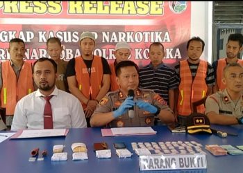 Polisi Ringkus Tujuh Terduga Narkoba dan BB Rp5 Juta
