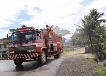 PT. Antam Rutin Lakukan Penyemprotan Disinfektan di Kecamatan Pomalaa