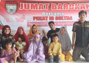 Jumat Barokah, Pengurus Pekat IB Sultra Kunjungi Panti Asuhan An-Nur Rahmat