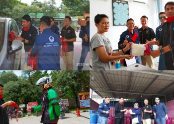 Pastikan Layanan di SPBU Optimal, Hiswana Migas Sultra dan Pertamina Bagi-bagi Masker