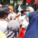 Gugus Tugas Percepatan Penanganan Covid-19 Sultra Berbagi 6000 Masker ke Pedagang