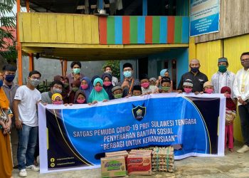 Satgas Pemuda Covid-19 Salurkan Bansos di Panti Asuhan