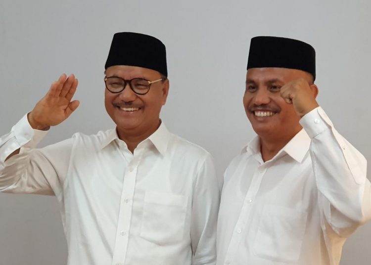Pasangan calon bupati dan wakil bupati Konawe Selatan, Surunuddin Dangga dan Rasyid
