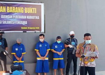 Tiga Tersangka Ditangkap, 353,23 Gram Narkoba  Dimusnahkan