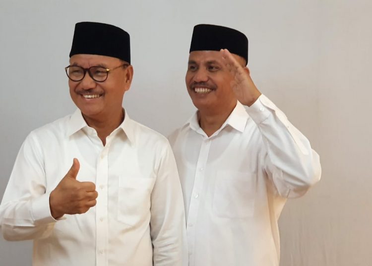 Paslon Bupati dan Wakil Bupati Konsel, Surunuddin Dangga (kiri) dan Rasyid (kanan).