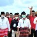 Daftar di KPU Butur, Abu Hasan dan Suhuzu Kenakan Sarung Adat