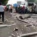 Kecelakaan Maut, Truk Tabrak Mobil, Motor dan Pejalan Kaki
