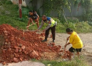 Bripka Askar, Anggota Satlantas Polresta Kendari Aktif Dalam Kegiatan Sosial