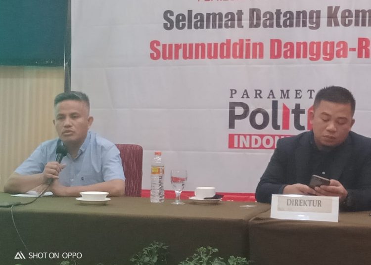 Calon Wakil Bupati Konsel, Rasyid (kiri) dan Ras Md Direktur PPI (kanan).