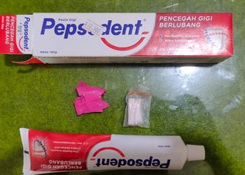 Kemasan Pepsodent Berisi Sabu Nyaris Lolos Masuk Rutan Polda