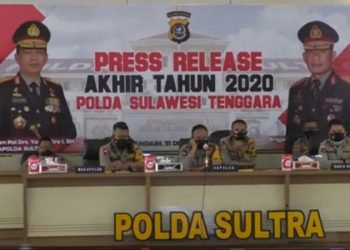 Periode 2020, Polda Sultra Tangani 2193 Kasus Tindak Pidana
