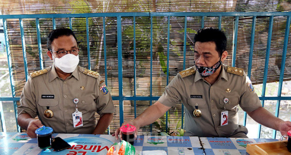 Gubernur DKI Jakarta Anies Baswedan dan Wakil Gubernur Ahmad Riza Patria