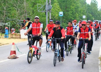 Pola Hidup Sehat, Pengurus PDI Perjuangan Sultra Gelar Sepeda Santai