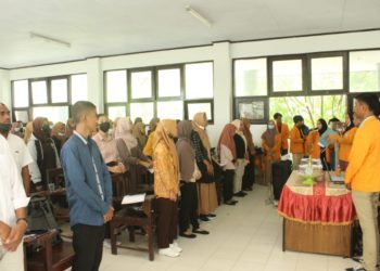 Mahasiswa UHO Jurusan Perpustakaan Gelar Pekan Edukatif