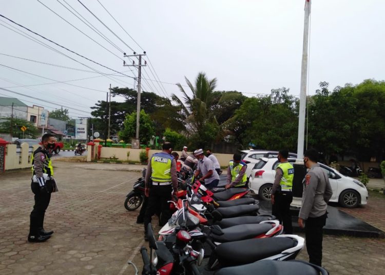 Motor yang dipakai balapan liar diamankan anggota Polsek Baruga Kendari