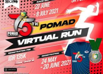 Jelang HUT ke 75, POM TNI AD Gelar POMAD Virtual RUN 2021