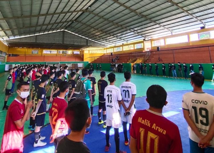 Peserta kejuaraan Milenaial Futsal High School 2021 yang disuport ASR.