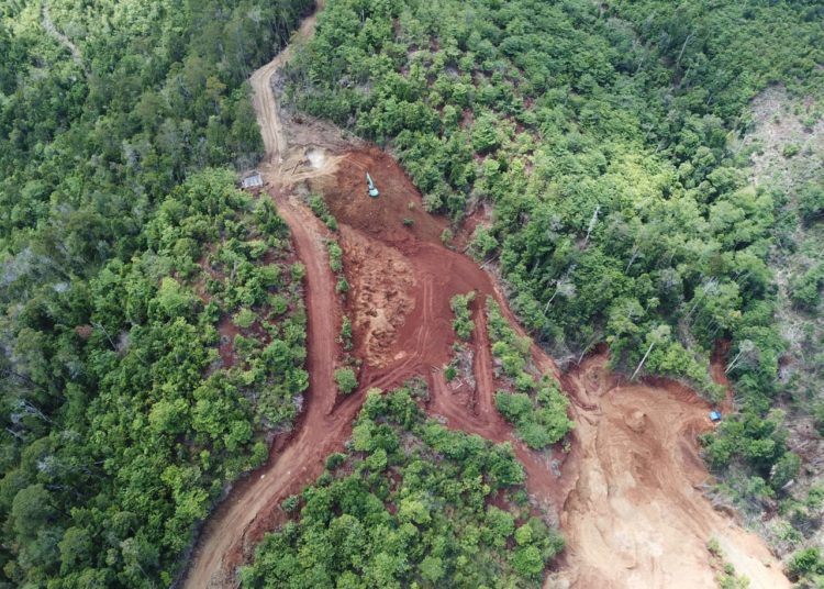 Dugaan aktifitas ilegal diareal IUP PT Mining Maju Desa Sulaho Kab Kolaka Utara. Foto Dok Format Sultra
