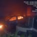 Mobil Sedan Terbakar di Baruga