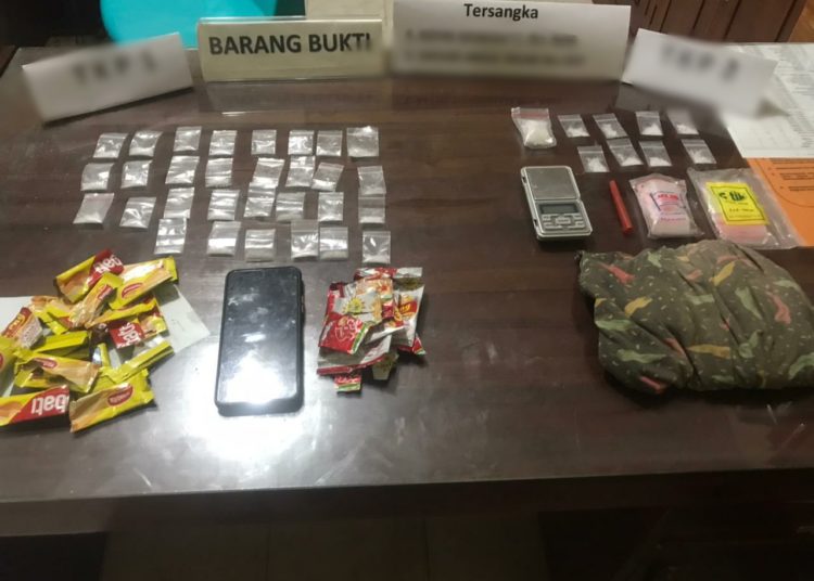 Barang bukti sabu milik KS warga Watulondo, Kota Kendari