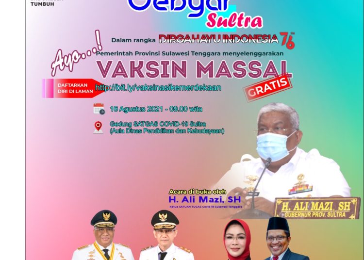 Ayo ajak keluarga ikut vaksinasi kemerdekaan.