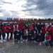 Relawan ASR Bersama Komunitas Senam  Olahraga Bersama di Pinggir Kolam Retensi