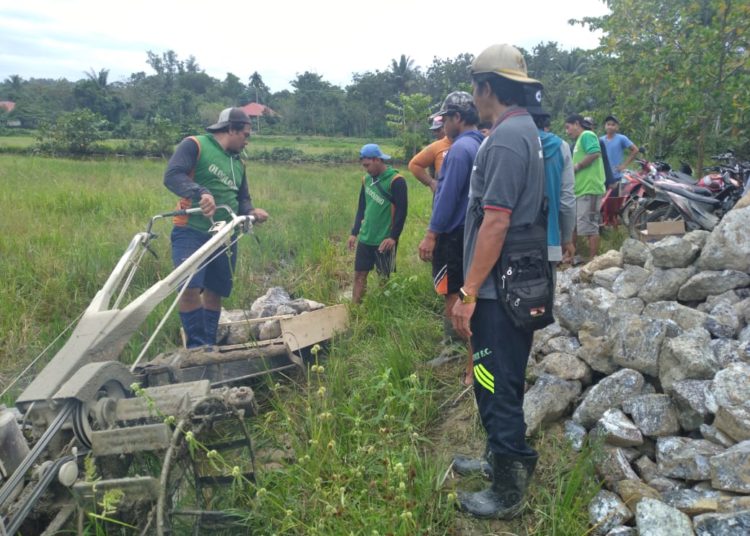 Seperti ini persiapan warga membangun talud tersier di Desa Olo Oloho, Konawe.