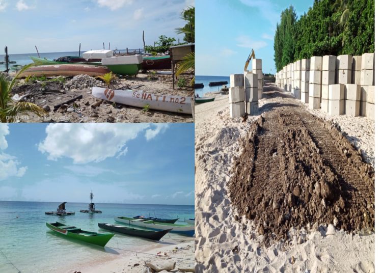 Proyek pembangunan talud di Desa Wapia-pia, Wakatobi yang dipermasalahkan nelayan.