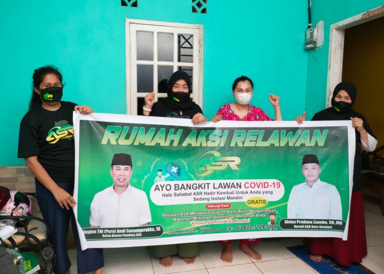 Relawan ASR Kendari membentuk rumah aksi di Kelurahan Tipulu.