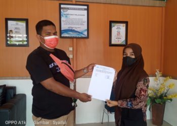 LSM Walet Resmi Laporkan Proyek Pembangunan Talud PUPR di Kejari Wakatobi