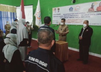 Wali Kota Kendari Lantik Pengurus Daerah Gerakan Pemasyarakatan Minat Baca