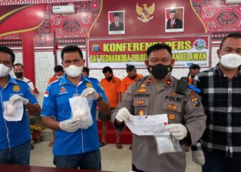 Polres Belawan  Amankan 259 Gram Sabu dan 7 Orang Tersangka