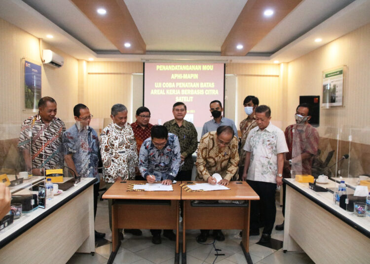 APHI dan MAPIN menandatangani kerjasama penggunaan teknologi citra satelit