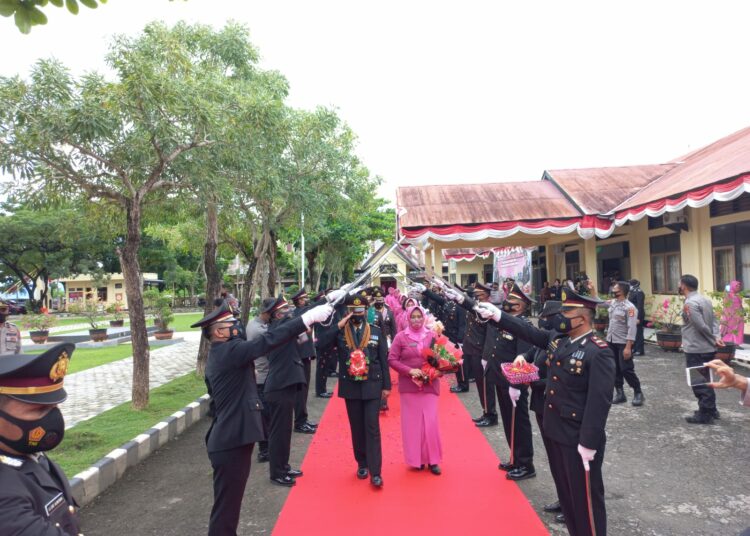 Pelepasan Purnabakti digelar di pelataran Polres Muna