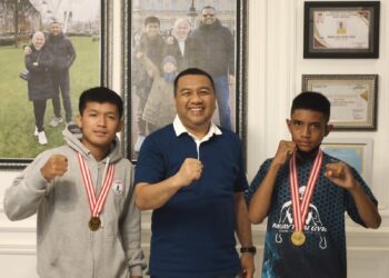 Jelang Ikuti Kejuaraan, Aksan Jaya Putra Bantu Atlet Muay Thai Sultra
